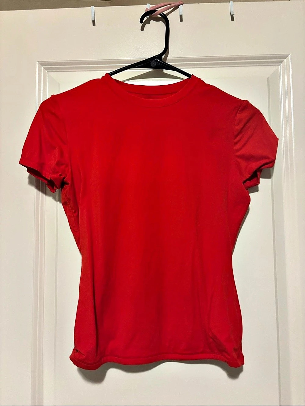 Pumiey Crew Neck Short Sleeve T-Shirt Red Size Medium